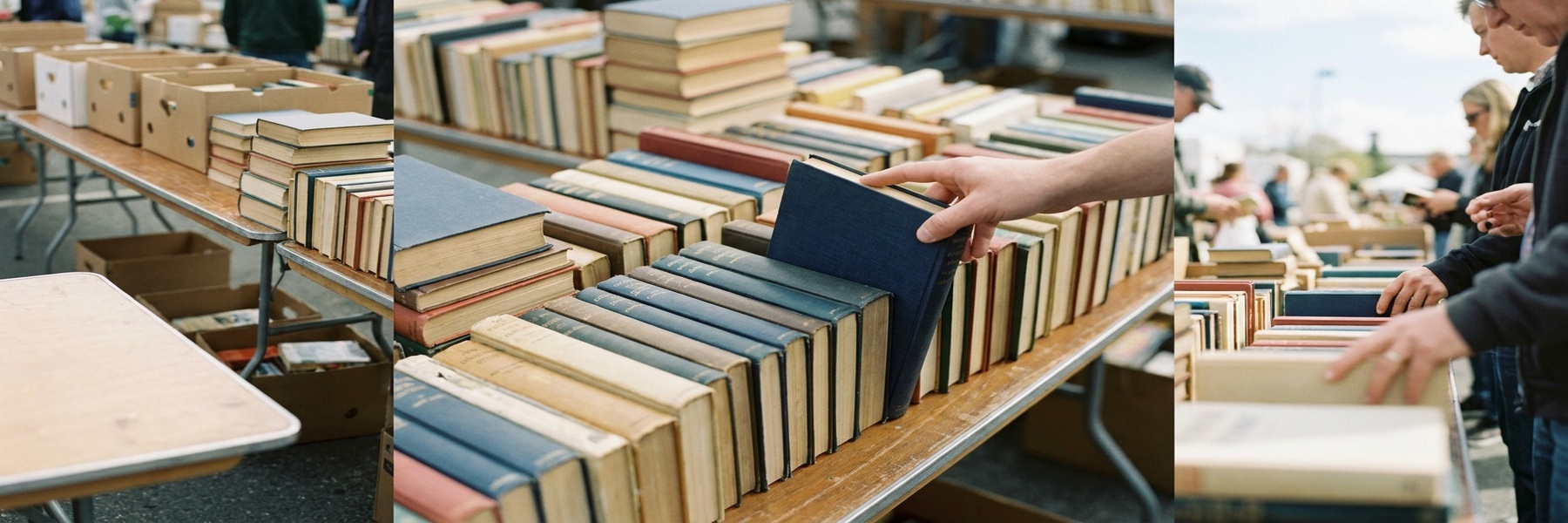 Friends Book Sale Setup - Giddens