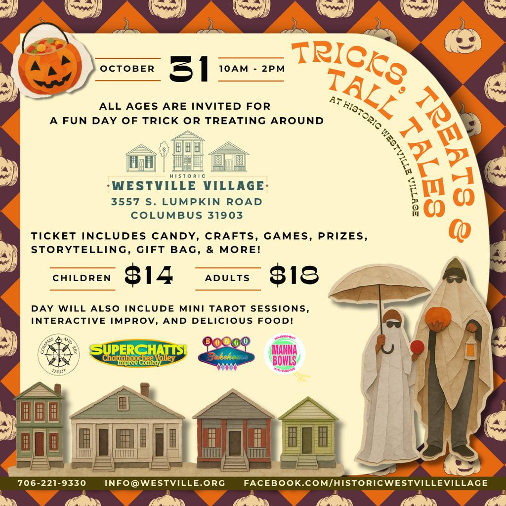 Tricks, Treats & Tall Tales at Historic Westville Village