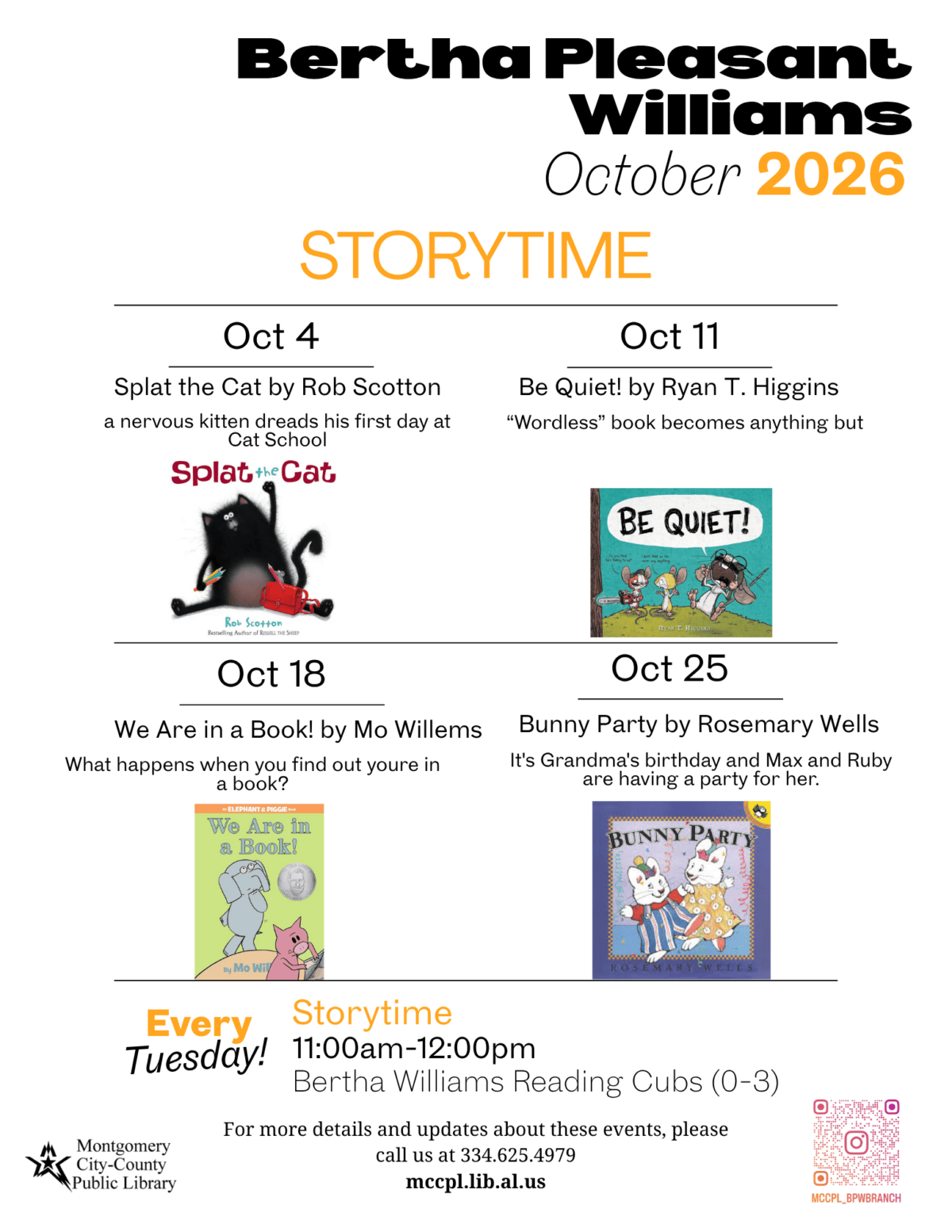Storytime @ Bertha Williams