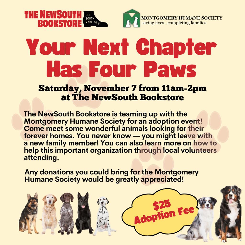 Your Next Chapter Has Four Paws!